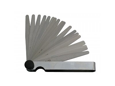 Feeler gauge set, 0,05-1mm, lenght 100mm, PN 25 1670, 20 blades